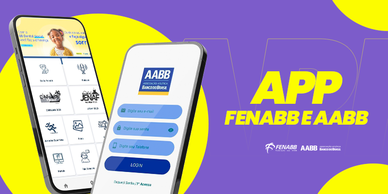 ­­­­­­­­­­­­­­­­­­Conecte-se com os Aplicativos da FENABB e AABB Clube