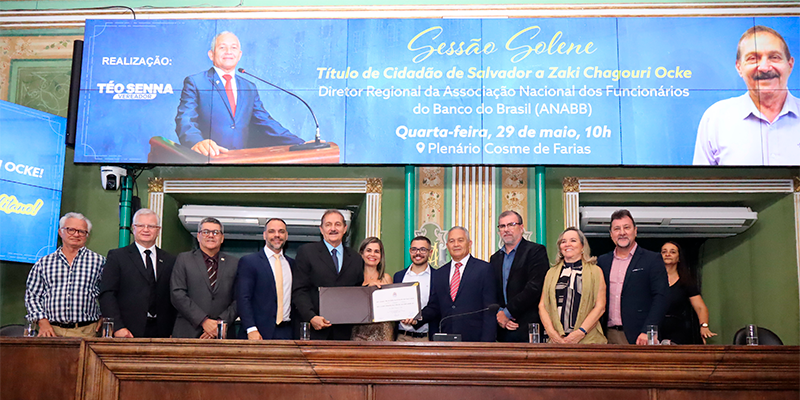 Conselheiro da FENABB é homenageado em Salvador