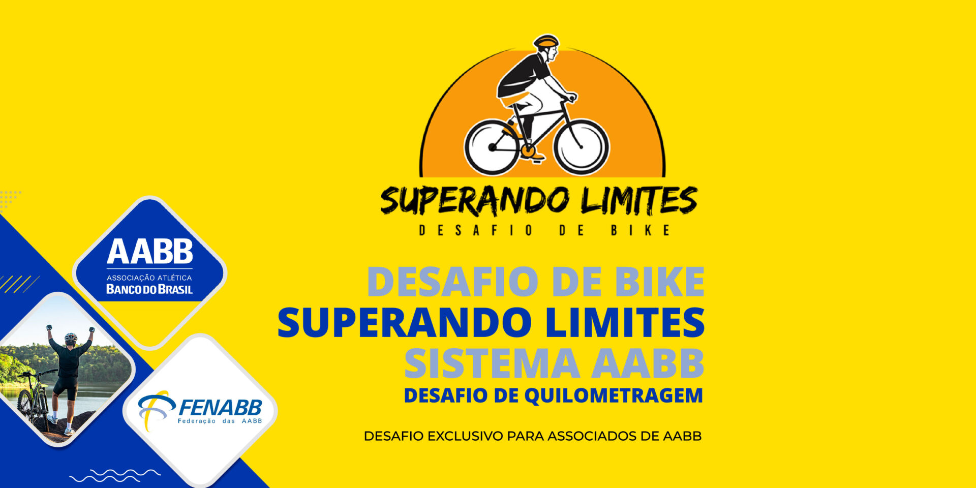 Participe do Desafio de Bike Superando Limites Sistema AABB